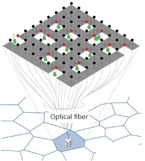 By combining large distributions of compact antenna nodes with fast fiber optic communication, researchers have developed a new wireless infrastructure ready for intense future demands.