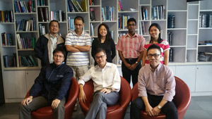 The Geometrical Modelling group. Seated left to right: Yang Xu Lei, Su Yi (senior author of the paper), Calvin Lim Chi Wan; standing left to right: Wong Sum Thai, Yeo Si Yong, Tan May Ling, Senthil Kumar Selvaraj, Like Gobeawan; absent with apologies: Teo Soo Kng.