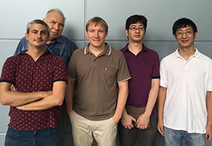 The A*STAR team from left to right: Ramon Paniagua-Dominguez, Boris Luk’yanchuk, Arseniy Kuznetsov, Yuan Hsing Fu, and Yefeng Yu. Alexander Zhu is absent.