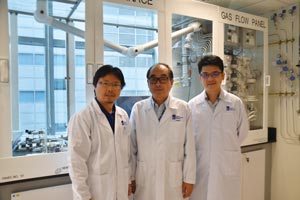 The IMRE team working on ultra-thin molybdenum disulphide.