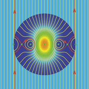 Electromagnetic simulations show that light waves stream almost unperturbed past a silicon nanodisk that has anapole modes. The particle is thus effectively invisible at distances far from the particle.