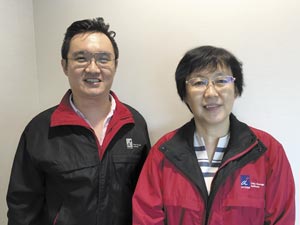 Victor Zhuo (left) and Li Minghua (right).