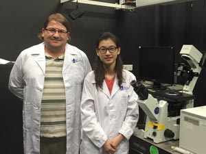 Nikodem Tomczak (left) and Rongrong Liu.