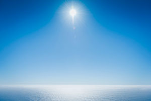 Rayleigh scattering, responsible for the blue hue of the sky, can be suppressed in subwavelength particles with extraordinarily high refractive indices.