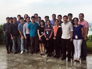 Precision Measurements Group members (Derrick Yong in front row, fourth from left and co-first author Ha Thi Mai Hoa in front row fifth from right).
