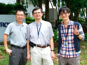 (left to right) Lin Huamao, Vladimir Bliznetsov and Jae Wung Lee.